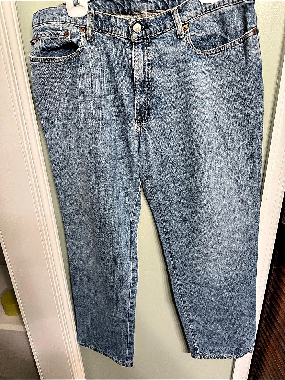 Ralph Lauren Saturdays Jean Straight Leg Jeans in Blue Size 14